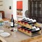 3-Tier Stackable Wine Rack Holds 4 Bottles per Tier, Metal & Bamboo Wine Storage Rack